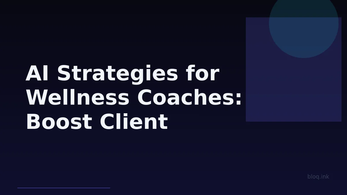 AI Strategies for Wellness Coaches: Boost Client Engagement & Retention (Beyond Basic Scheduling)