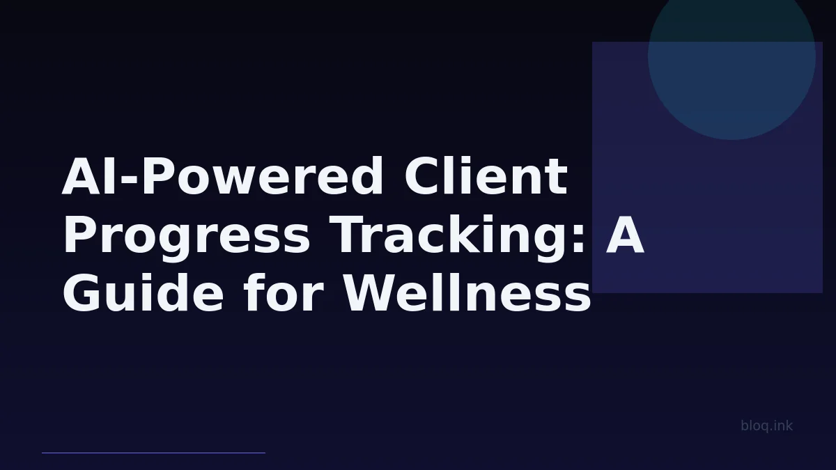 AI-Powered Client Progress Tracking: A Guide for Wellness Coaches to Boost Outcomes & Efficiency